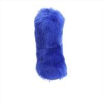 ChicWind Women's Faux Fur Winter Boots Mid-Calf Snow Boots Halloween Costume Boots Blue 10