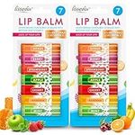 14pk Lip Balm Set | Flavoured Lip Balms with Beeswax and Vitamin E | Moisturising Lip Balm Multipack | Protect & Hydrate Beeswax Lip Balm Stick | Lip Balms | Lipbalm | Lip Moisturiser | Girls Lip Balm