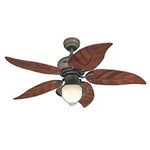 Westinghouse 7236200 Oasis Indoor/Outdoor Ceiling Fan with Light, 48 Inch, Oil Rubbed Bronze