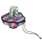 Floating Drink Holder, Floating Coaster Pool Drink Holder, Beverage Drink Float for Tumblers Yeti Tervis or Wine Bottle in The Hot Tub, Pool or Boat, Floating Up to 24 OZ Bottle