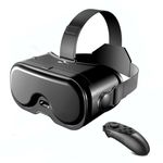 XUMIUZIY VR Headset for Phone, 3D VR Glasses with Bluetooth Controller, HD 120° FOV Anti-Blue Light Lenses & Adjustable Gears, 3D Virtual Reality Headset for 5-7 Inch Phone