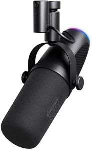 Cherry XTRFY NGALE X, Professional USB & XLR Microphone for Recordings & Streaming, XLR and USB Plug & Play, Cardioid, Low-Cut Switch for Gaming, Black