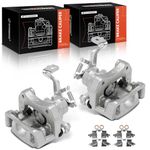 A-Premium Disc Brake Caliper Assembly with Bracket Compatible with Select Pontiac and Toyota Models - Vibe 2009-2010, Matrix 2009-2013, L4 2.4L - Rear Driver and Passenger Side, 2-PC Set