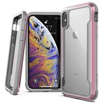 X-Doria iPhone 8 Case, Defense Shield Series - Military Grade Drop Tested, Anodized Aluminum, TPU, and Polycarbonate Protective Case for Apple iPhone 8, [Rose Gold]