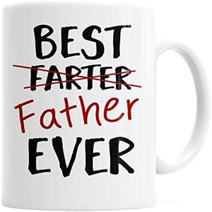 Best Father Ever Funny Dad Coffee Mug, Father's Day Gift for Dads