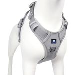 HANK Dog Body Belt - Dog Harness for Large Breed - 3M Night Reflective - Chest (Min 32 - Max 42" inches) (X-Large, Grey Design)