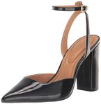 Jessica Simpson Women's Nazela Pointed Toe Pump, Black Patent, 8