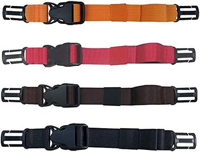 HDHYK 4 Pack Backpack Chest Strap Heavy Duty Adjustable Backpack Sternum Strap Chest Belt Suitable for Webbing on The Backpack up to1in.(Black/Brown/Red/Orange)