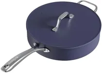 CIARRA Nonstick Saute Pan, Blue, Orange, Pink