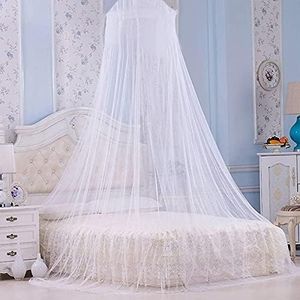 Faswin Mosquito Bed Net | Large Screen Netting Bed Canopy Circular Curtain | Keeps Away Insects & Flies | Home & Travel