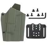 ACEXIER Tactical Kydex Waist Gun Holster for Glock 17/19/19X/45 G-300 Flashlight Airsoft Pistol Case with QLS 19 22 Locking System