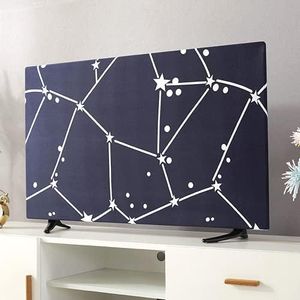 Jonscart Stretchable Dustproof Slipcover TV Screen Monitor Desktop Computer Dust Cover Protector Indoor Decor 22inch to 65inch (Starry Night,43inch)