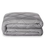 Kudd.ly Weighted Blanket Adult - Anxiety, Sensory Stress relief - 5kg Grey Double Weighted Blanket - Blanket for Bed