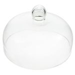 VORCOOL Cake Glass Cover Dome Desert Cloche Round Display Cake Plate Serving Platter Punch Bowl Food Tent Pastry Cover Party Supplies 23CM