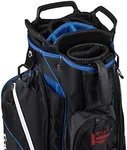 Founders Club Riverdale Golf Cart Bag with Removable Short Game Stand Bag- 2 Bags in 1 15 Dividers (Blue)