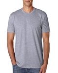 Pliuegy N6210 Next Level Mens CVC Crew T-Shirt Large 4 Heather Grey