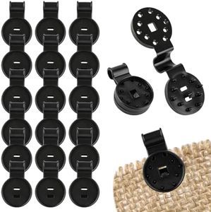 Heavy Duty Shade Cloth Clips 200 Pack, Lock Grip Netting Clips with Grommet Hole, Reusable Fasteners for Garden, Greenhouse, Patio, Pergola, Mesh Netting and Outdoor Covers