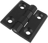 uxcell Reinforced Aluminum Door Bearing Hinge, 50mm x 50mm, Black