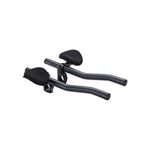 BBB Cycling AeroLight Aluminium Tri Bars | S-Bend Aerobar for Road Bikes with EVA Arm Pads | Compatible with 25.4/31.8 mm Bike Handlebars | BHB-58, Black