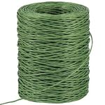 12 Gauge 2mm Floral Wire, 200M Bendable Vine Florist Wire for Floral Bouquets Wrapping, Wreath Making, Floristry Arrangement and Crafts (Green)