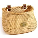 Nantucket Bicycle Basket Co. Lightship Collection Adult Bicycle Basket, Classic/Tapered, Natural