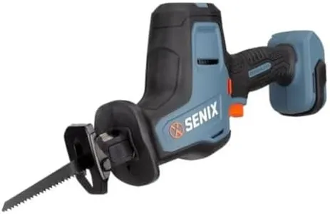 SENIX PSRX2-M2-0 X2 20 Volt Max* 7/8-Inch Compact Reciprocating Saw Power Tool Set, Variable Speed, 3000 SPM Max, Tool-Less Blade Clamp, 3-Mode LED Light, Tool Only, Battery Not Included
