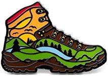 Winks For Days Hiked It Liked It Hiking Boot Hard Enamel Lapel Pin