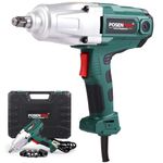 POSENPRO 710W Electric Impact Wrench, Heavy Duty Corded Impact Gun Max Torque 500Nm 3300RPM, 1/2 Inch with Hog Ring Anvil, for Lug Nuts, Home Repairs, Automotive Maintenance