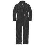 Carhartt Mens Washed Duck Durable Insulated Coverall Black