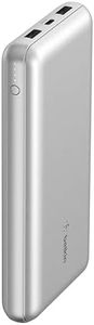 Belkin BoostCharge USB-C Portable Charger 20,000 mAh, 20K Power Bank w/ 1 USB-C Port and 2 USB-A Ports & Included USB-C to USB-A Cable for iPhone 15/Plus/Pro/Pro Max, Samsung Galaxy S24 & More -Silver