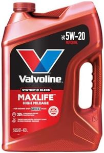 Valvoline High Mileage with MaxLife Technology SAE 5W-20 Synthetic Blend Motor Oil 5 QT
