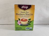 Yogi Green Tea Blueberry Slim Life 16 Teabags BB Mar 25