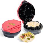 Taco Tuesday Tortilla Bowl Maker For Baked Taco Bowls, Tostadas, Salads, Dips, Appetizers, and Desserts - 8 to 10 Inch Tortillas - Red