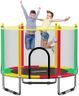 Kosten Sports 55 Inch Trampoline for Kids with Safety Net | Indoor & Outdoor | Powerful Loading Capacity | Stainless Steel Frame & Legs (Multicolor2)