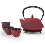 26 oz Japanese Cast Iron Pot Tea Se