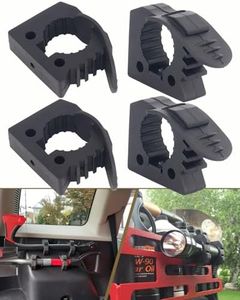 Axe Holder, Quick Release Rubber Clamp Mount Kit 1-1/4'' to 1-3/5'' Fist Mount Clamps Mounting Kit Diameter Tool Handles for Trucks UTV ATV Offroad 4X4 Parts Roof Rack Shovel Mounting Kit-4 Pack Black