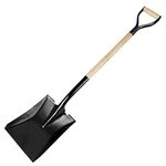 B K Jagan & CO Square Shaped Iron Shovel with Wooden Handle (Belcha)