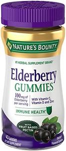 Nature's Bounty Nature's Bounty Elderberry Gummies, Conatins Vitamin A,c, D, E and Zinc, 40 Gummies, 40 Count