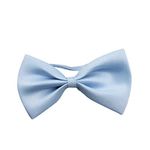 Sage Square Classic Bow Tie for Men, perfectly Pre-Tied for Party, Functions. (Light Blue)