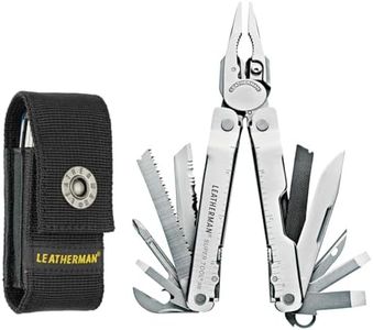Leatherman Super Tool 300 - DIY multi-tool made in the USA with all locking blades and tools in stainless steel with a black nylon holster