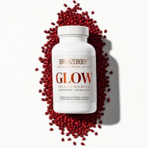 Bronzebody Glow Natural Tanning Supplement & Internal Sun Care – Amazonian Urucum Superseed, Sun Prep, Loaded with Antioxidants, Dermatologist Reviewed, 90 Ct (1-Month Supply)