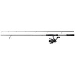 PENN Wrath II Labrax Spinning Combo, Fishing Rod and Reel Combo, Sea Fishing, Sea Bass With Metal, Hard, or Soft Lures, Great Value for Money Set, Unisex, Black, 2.44m | 20-50g