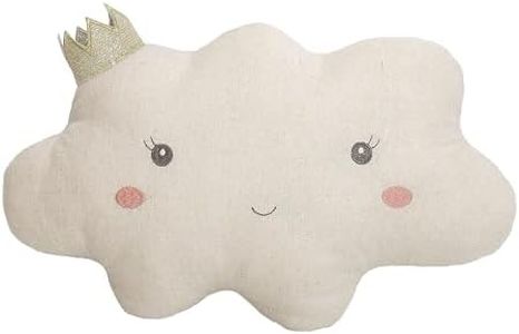 MON AMI Reine Cloud Pillow, Huggable Cloud Shaped Pillow, Plush & Decorative Accessory Cushion for Child’s Nursery, Bed or Couch, Perfect Party Favor & Birthday Gifts, 16 * 10 * 3“