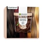 Garnier Good Permanent Hair Dye Premium Starter Kit, 4.15 Iced Chestnut Brown, Up To 100% Grey Coverage, 8 Weeks Long-Lasting Colour, No-Drip Application