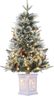 3 Ft Pre-Lit Christmas Tree, Artificial Christmas Trees with Lighting, Xmas Trees with 78 Led Lights, Christmas Decoration for Home, Office, Easy Assembly