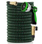 Expandable Garden Hose 150ft - Flexible Retractable Water Hose with10 Function Spray Nozzle