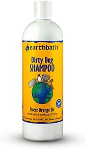 earthbath Dirty Dog Shampoo - Natural Anti-Fungal, Anti-Itching Formula, Soothes Rashes, Infections, Gentle & Natural Dog Shampoo, Sweet Orange Oil, Pint - 472ml