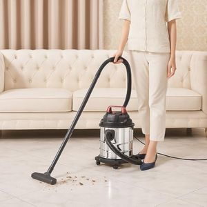 PESOMA Vacuum Cleaner for Home - Wet and Dry Suction Cleaner for Home, Handheld Vacuum Cleaner for Sofa, Clean Under Bed Stick & Upright 600 W 15KPA Suction Hepa Filter Extendable Handle Tool-8112A
