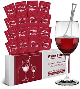 WEESIGEI Wine Wand Sulfite Purifier: Wine Filters Remover Histamines Sulfite - Relieve Headaches Prevent Wine Allergy（pack of 16）