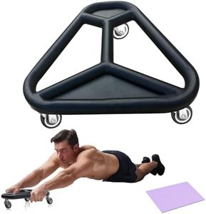 HOTWAVE Ab Roller Wheel for Core Workout – Extra-Wide Ab Exercise Equipment for Abs, Arms & Back – Stable & Quiet Fitness Roller for Home Gym Strength Training – Includes Knee Pad – For Men & Women